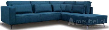 Hoekbank Groede - hoekbanken - Blauw, Nieuw, Leer