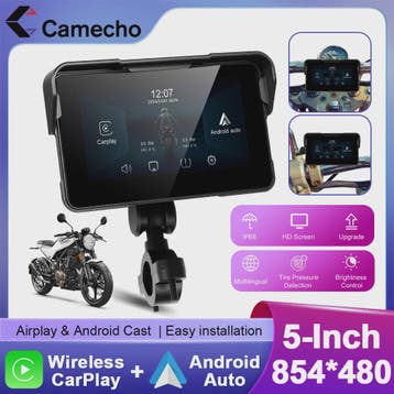 5" Motorfiets Navigatie Display met Draadloze CarPlay & Andr, Verzenden, Nieuw