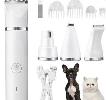 4-in-1 Elektrische Hondentondeuse – Draadloos en Waterdicht, Dieren en Toebehoren, Honden-accessoires, Verzenden, Nieuw