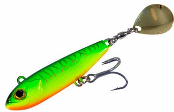 Ultimate X-Tail Chartreuse Tiger Jig Spinner 4.5cm (10g), Verzenden, Nieuw, Overige typen