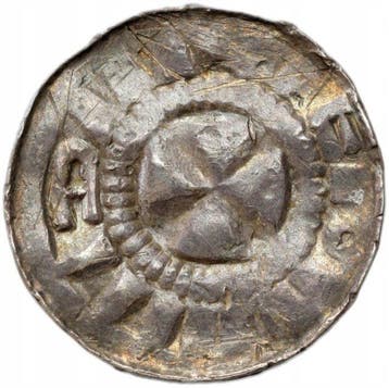 . Duitsland Silver Pfennig / Denar 9th-11th Century - rare