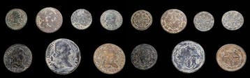 Spanje. Carlos III-Carlos IV. 2, 4, 8 Maravedis 7 Coins Lot