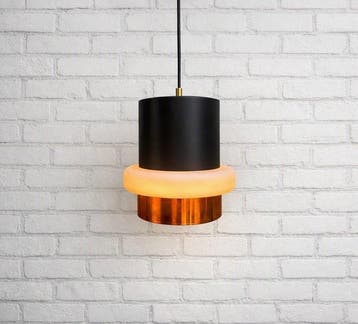 Philips - Louis Kalff - Plafondlamp - LOCARNO - Staal, Glas,