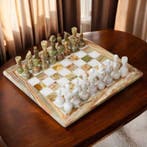 Natural Green onyx - Schaakspel - Marmer