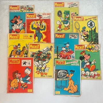 Mickey Magazine 880 à 889 - Le Journal de Mickey - 10 Comic, Nieuw