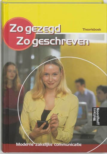 Zo gezegd zo geschreven Theorieboek  CD ROM dr 9789001136222, Boeken, Zo goed als nieuw