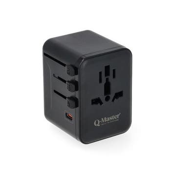 Universele reisstekker met USB | Q-Master | Wereld naar, Verzenden, Nieuw