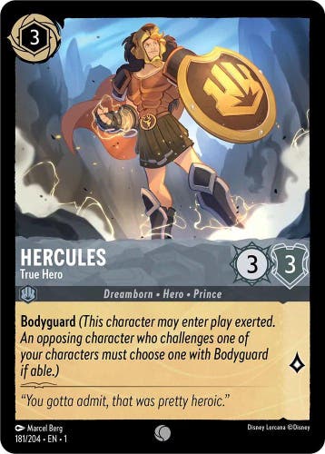 [181/204] - HERCULES - True Hero ENG FOIL [M/NM], Verzamelen, Ophalen of Verzenden, Nieuw