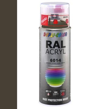 Dupli-Color Ral Acryl Ral 6014 Olijf Groen Hoogglans 400 ml, Ophalen of Verzenden, Nieuw
