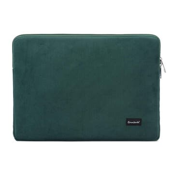 Bombata Velvet Laptophoes Sleeve - 15 / 16 inch - Groen, Computers en Software, Verzenden, Nieuw