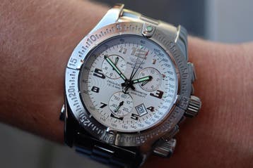 Horloge Breitling Emergency Ultra full set, zeer goede staat, Staal, Staal, Breitling, Polshorloge