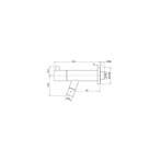 Toiletkraan Alexia Uit De Muur Rvs Keramisch Binnenwerk, Ophalen of Verzenden, Nieuw