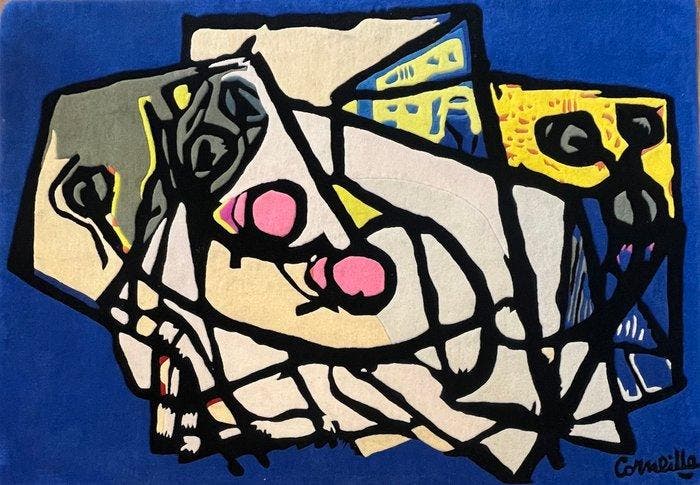 Corneille (1922-2010) - Tapis Cobra, Antiek en Kunst, Kunst | Designobjecten