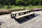 Rockwood® Picknicktafel Eik - Zwaar Kunststof - Mineral Grey, Tuin en Terras, Picknicktafels, Ophalen of Verzenden, Nieuw, Rechthoekig