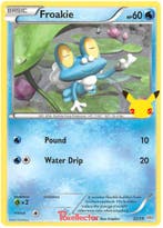 Froakie 22/25 Promo 25TH ANNIVERSARY MC DONALDS, Ophalen of Verzenden, Nieuw, Losse kaart, Foil