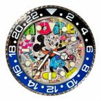 Moon24 - Wall Clock “Pop Art Mickey Graffiti GMT” - 35 cm
