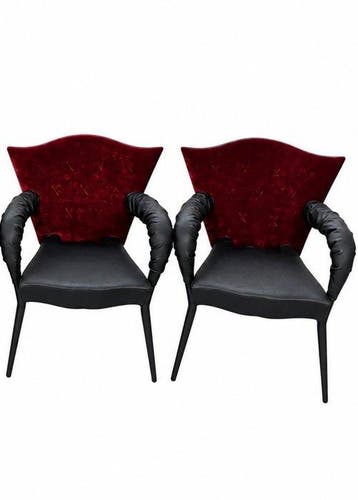 scarabas - Borek Sipek - Fauteuil (2) - André T. - Fluweel,