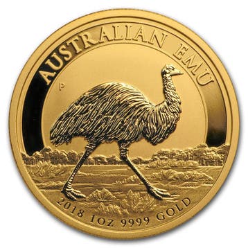 Gouden Emu 1 oz 2018 (5.000 oplage), Verzenden, Losse munt, Goud