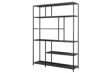 Moderne boekenkast SLIM LINE 185x135cm grafiet metalen frame, Ophalen of Verzenden, Nieuw
