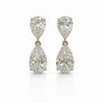 Oorbellen - 14 karaat Geel goud - 6.04ct. tw. Diamant, Nieuw