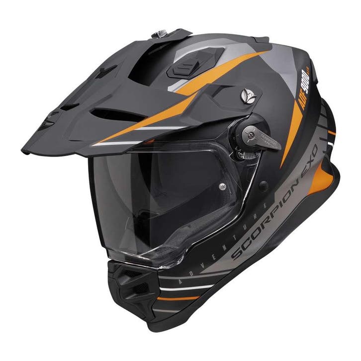 Scorpion ADF-9000 AIR Feat Matt Zwart Zilver Oranje, Motoren, Kleding | Motorhelmen, Offroadhelm, Heren, XXL, Nieuw met kaartje