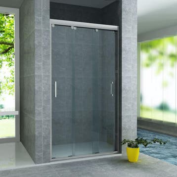 Nisdeur 3-Delig Schuifdeur BWS Aloni 90x200 cm 8 mm NANO, Ophalen of Verzenden, Nieuw, Chroom, Douche
