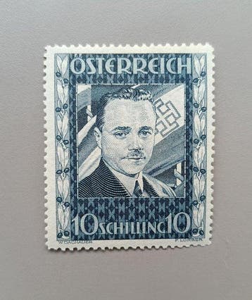 Oostenrijk 1936 - 10 Schilling Engelbert Dollfuss – nieuw, Gestempeld