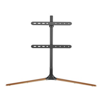 TV standaard Ystad 76,5x97x35 cm zwart en houtkleurig tot 65, Verzenden, Nieuw