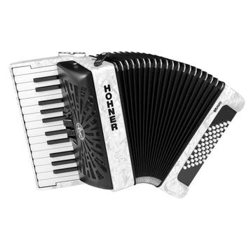 HOHNER A16512 Bravo II 48 Accordeon Wit – 26 toetsen, 48, Muziek en Instrumenten, Accordeons, Ophalen of Verzenden, Nieuw, Hohner