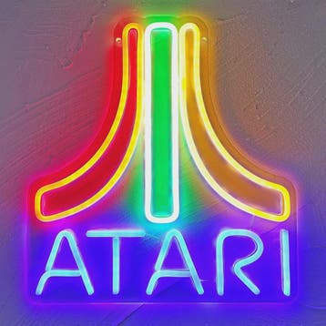 Atari LED Neon Sign - USB, Dimmable Verlichting voor Man Cav, Verzenden, Nieuw