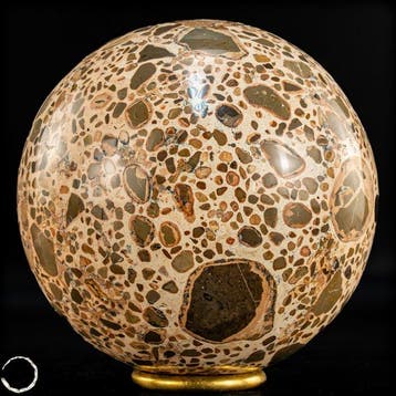 Natuurlijke eerste kwaliteit luipaardjaspis Sphere- 2001.03
