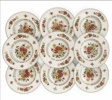 Villeroy & Boch - 9 Grandes Assiettes Creuses Luxe -