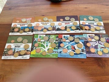 Nederland. Year Set (BU) 2017/2024 (8 sets) (Zonder