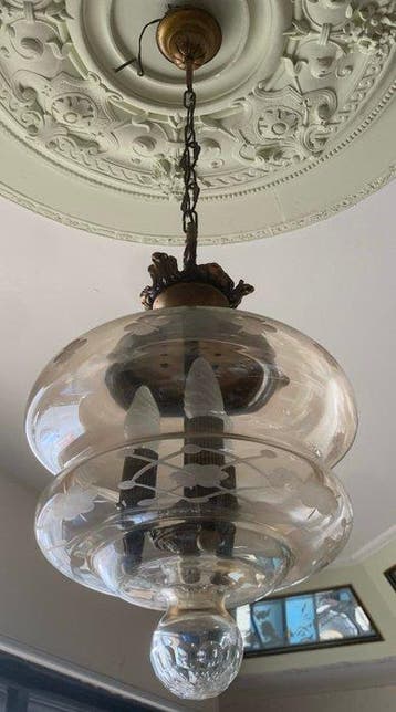 Lamp - Glas, Brons