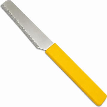 RÖR Solingen Broodjesmes 10 cm met fijne karteling en gel.., Ophalen of Verzenden, Nieuw, Kunststof