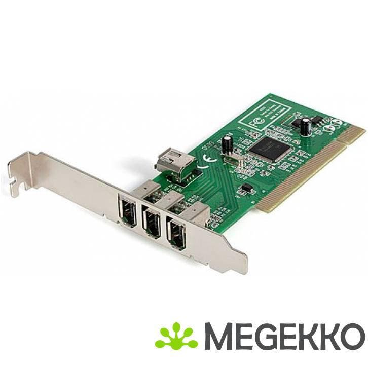 StarTech.com 4-poort PCI 1394a FireWire Adapter Kaart 3, Computers en Software, Netwerkkaarten, Nieuw, Verzenden
