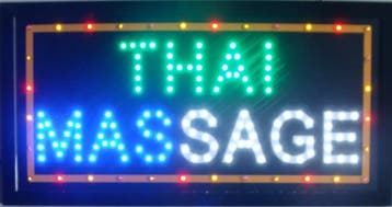 Thaise Massage LED bord lamp verlichting lichtbak reclamebor, Verzenden, Nieuw