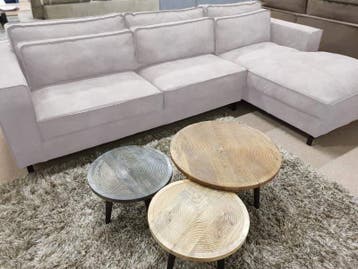 Loungebank Ilpendam - loungebanken - Zilver, Nieuw, Stof
