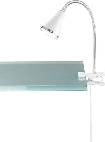 REALITY ARRAS Klemlamp wit incl. 1x SMD 4W, Ophalen of Verzenden, Zo goed als nieuw
