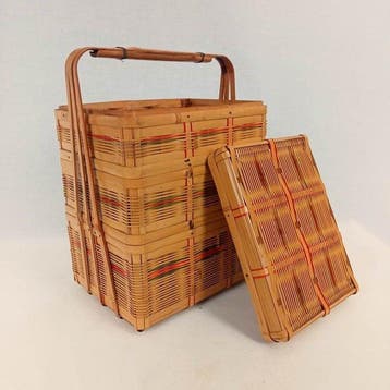 Picknickmand - Bamboe - Japanse tofu-mand
