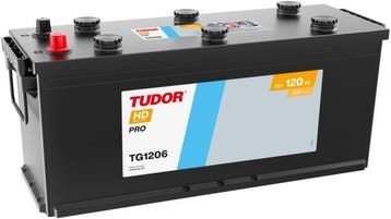 Tudor HD Pro accu | TG1206 | 12V 120Ah, Ophalen of Verzenden, Nieuw