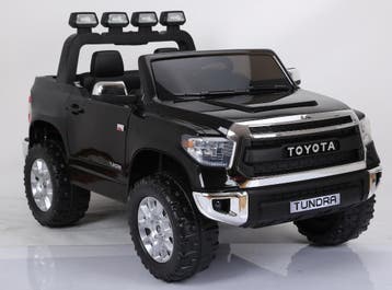 Kinderauto, TOYOTA TUNDRA, zwart, 2 zitter, RC, leder, NIEUW, Ophalen of Verzenden, Nieuw