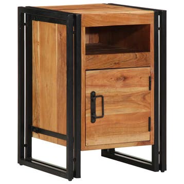 vidaXL Nachtkastje 40x40x59 cm Massief hout Acacia, Verzenden, Nieuw, Hout