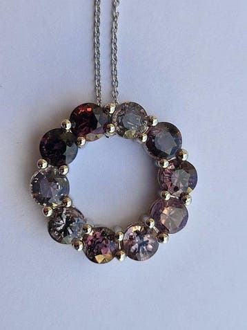 Ketting met hanger - 14 karaat Witgoud