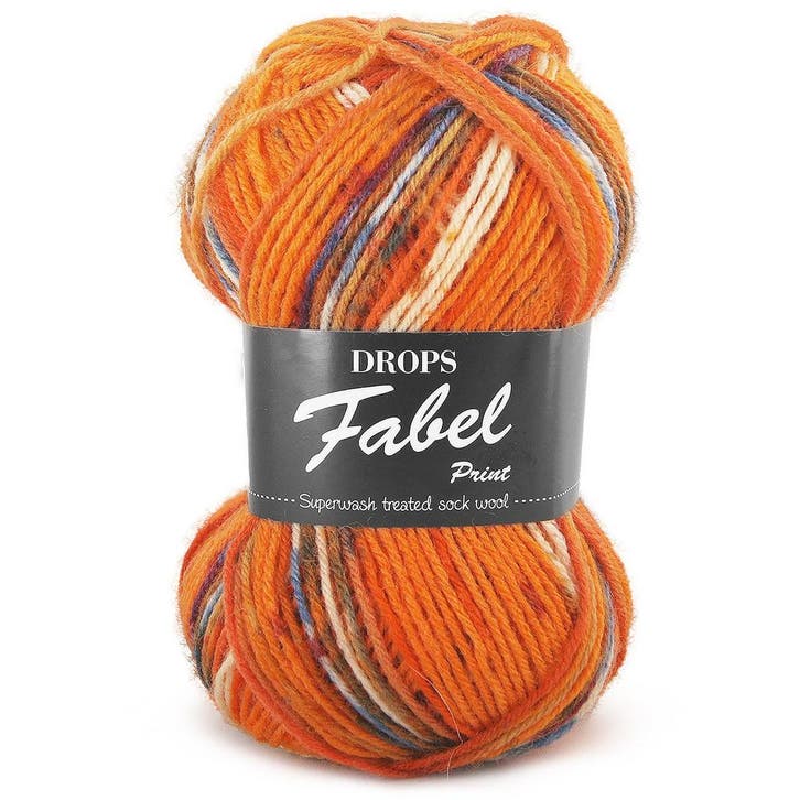 DROPS Fabel Print - 153 texmex - Wol Garen, Hobby en Vrije tijd, Breien en Haken, Ophalen of Verzenden