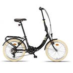 Pacto Eight Vouwfiets 20 Inch 6 Versnellingen Zwart, Fietsen en Brommers, Fietsen | Vouwfietsen, Ophalen of Verzenden, Nieuw