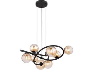 Globo Tuberius - hanglamp - G9 - messing zwart - Ø 65cm -, Huis en Inrichting, Verzenden, Nieuw