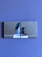 Tegels Tweeluik Kolibri op kopje, Verzenden, Nieuw