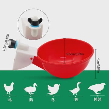 Automatische Drinkbakjes voor Kippen, Quails, Eenden & Duive, Verzenden, Nieuw