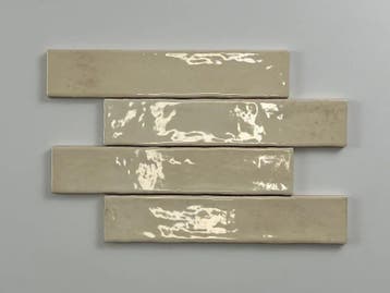 Wandtegel Ragno Kalon Handvorm Creme Glans 5x25 (Muurtegels), Nieuw, 20 tot 40 cm, 10 m² of meer, Wandtegels